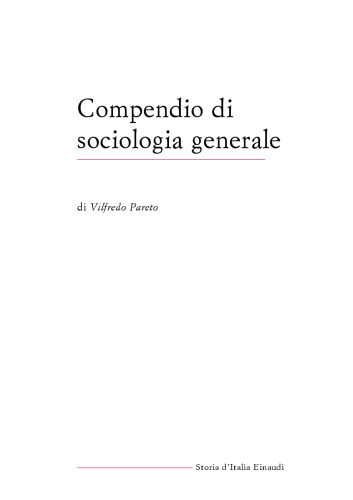 Compendio di sociologia generale