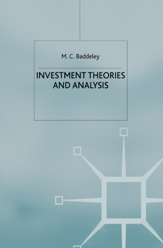 Investment: Theories and Analyses