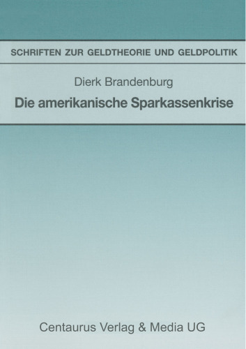 Die amerikanische Sparkassenkrise
