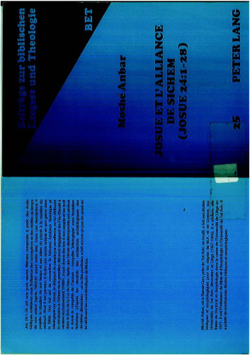 Josué et l’alliance de Sichem: Josué 24:1-28