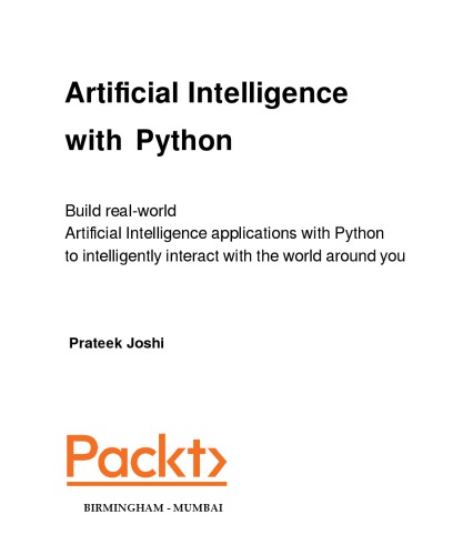 Artificial Intelligence with Python