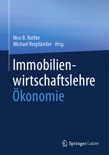 Immobilienwirtschaftslehre - Ökonomie