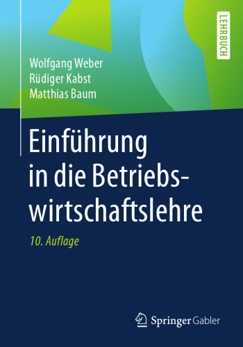 Einführung in die Betriebswirtschaftslehre