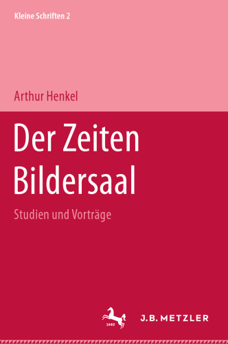 Der Zeiten Bildersaal: Studien und Vorträge