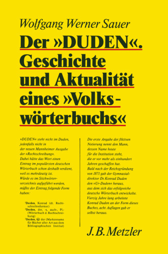 Der »Duden«. Geschichte und Aktualität eines »Volkswörterbuchs«