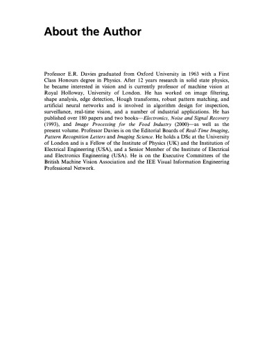 Machine Vision, Third Edition: Theory, Algorithms, Practicalities (Signal Processing and its Applications)