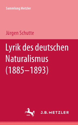 Lyrik des deutschen Naturalismus (1885–1893)