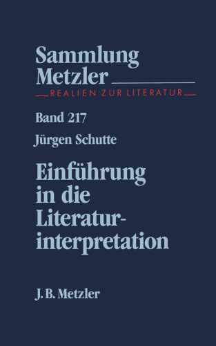 Einführung in die Literaturinterpretation