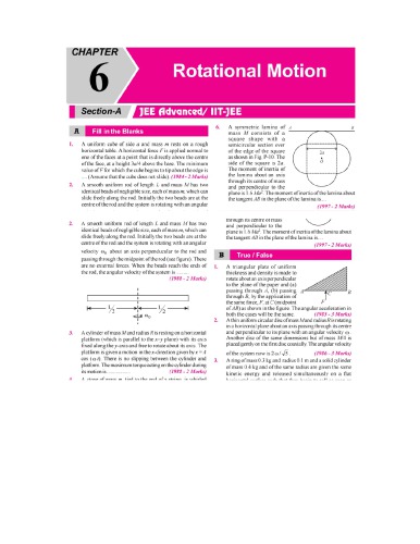 Rotational Motion IIT JEE Chapter wise Solution 1978 to 2017 AIEEE IIT JEE main included