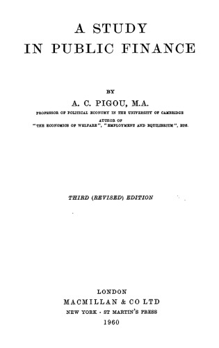 A Study In Public Finance