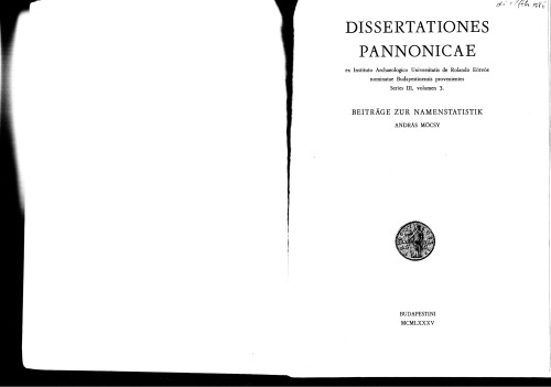 Beiträge zur Namenstatistik