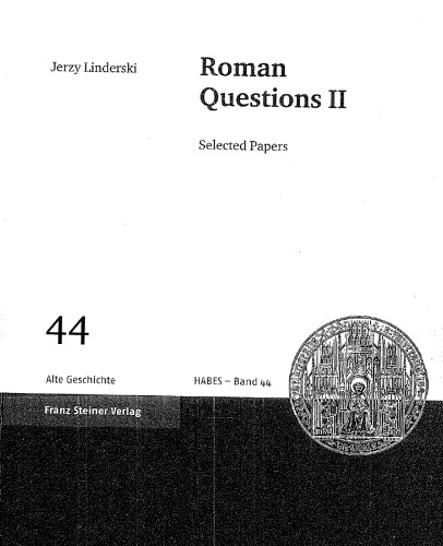 Roman questions II. Selected papers