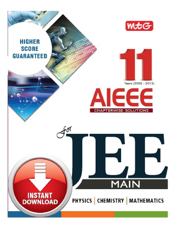 11 years AIEEE chapterwise solution of Physics Chemistry and Mathematics IIT JEE main