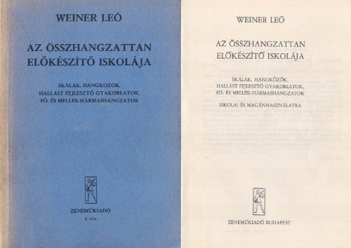 Az összhangzattan előkészítő iskolája