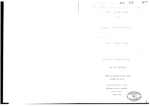 La langue des Fataluku de Lórehe (Timor Portugais)