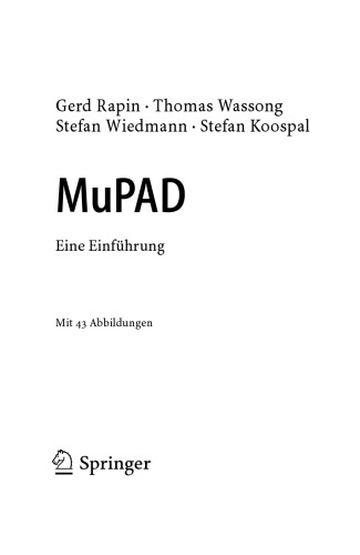 MuPAD. Eine Einführung