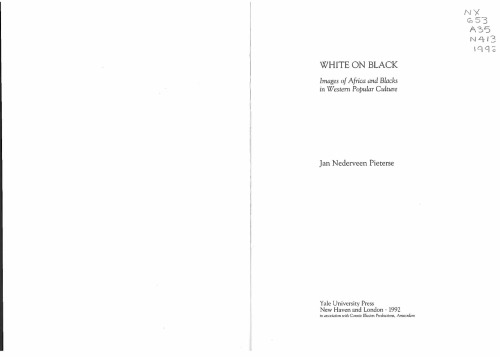 White on Black: Images of Africa and Blacks in Western Popular Culture