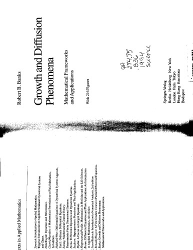 Growth and diffusion phenomena