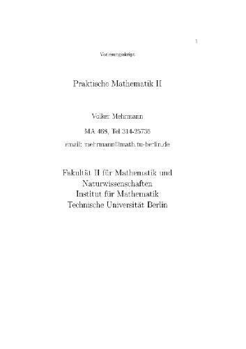 Praktische Mathematik II 001