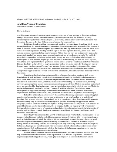 A Million Years of Evolution: Wetware to Software to Fashionware [single chapter ONLY]