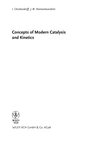 Concepts Of Modern Catalysis And Kinetics