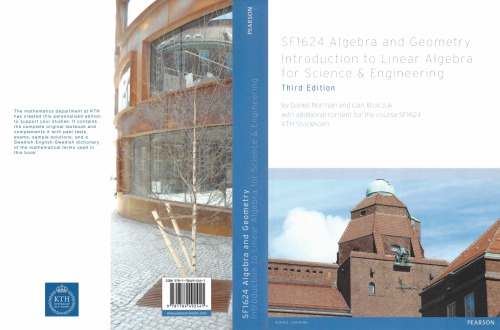 SF1624 Algebra and Geometry: Introduction to Linear Algebra for Science & Engineering