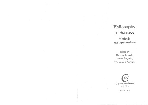 Philosophy in Science. Methods and Applications