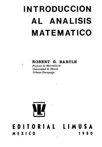 Introducción al Análisis Matemático
