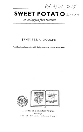 Sweet Potato: An Untapped Food Resource