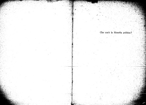 Che cos’è la filosofia politica?