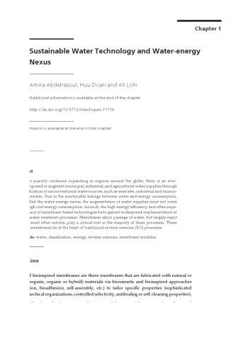 Biomimetic and Bioinspired Membranes for New Frontiers in Sustainable Water Treatment Technology