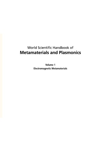 World Scientific handbook of metamaterials properties