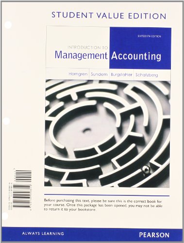 Introduction to Management Accounting