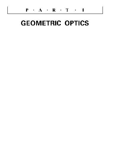 Geometrical Optics