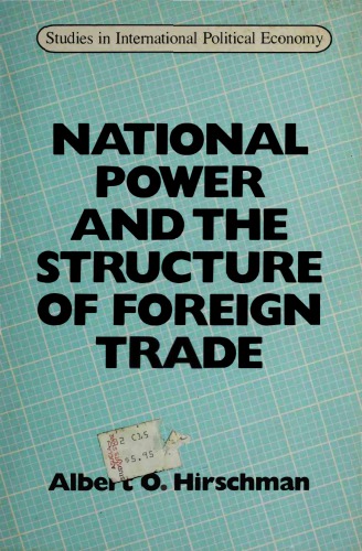 National Power and the Structure of Foreign Trade