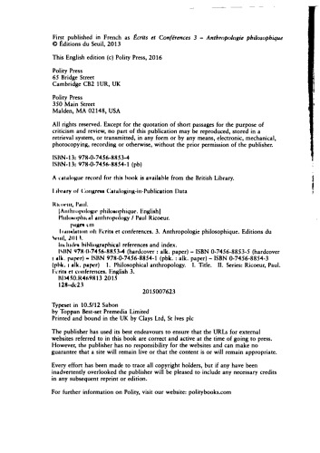 3: Philosophical Anthropology