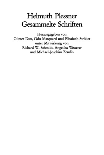 Gesammelte Schriften III: Anthropologie der Sinne