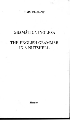 Gramática inglesa: the english grammar in a nutshell