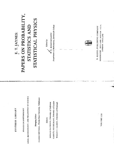 papers on probability statistics and statistical physics