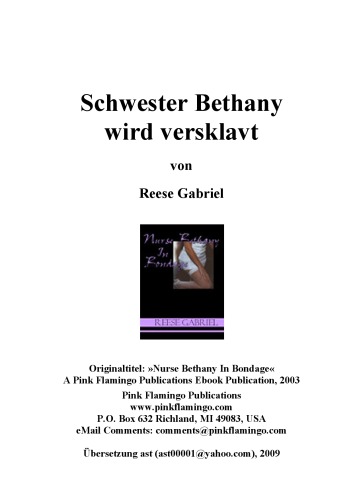 Schwester Bethany wird versklavt