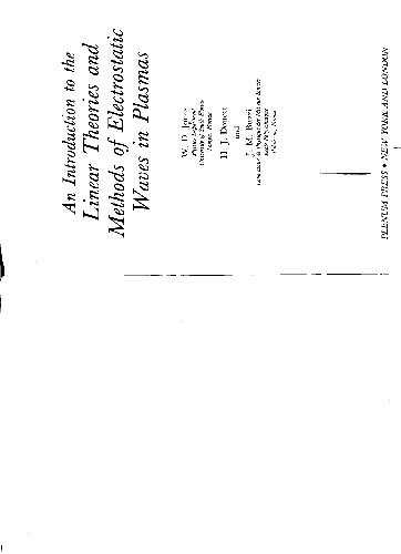 An Introduction to the Linear Theories and Methods of Electrostatic Waves in Plasmas