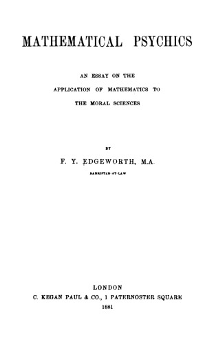 Mathematical Psychics