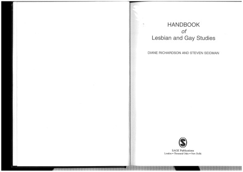 Handbook of Lesbian and Gay Studies