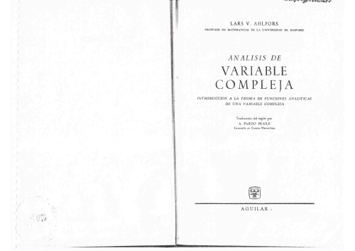 Análisis de variable compleja