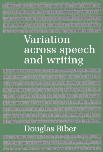 Variation across Speech and Writing