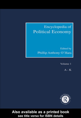 Encyclopedia of Political Economy (v1, v2)