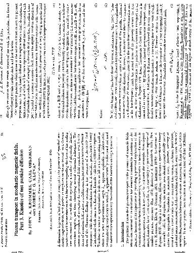 Plasma Transport in stochastic magnetic field
