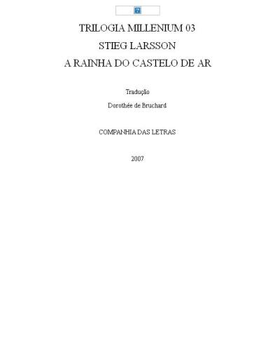 A Rainha do Castelo de Ar