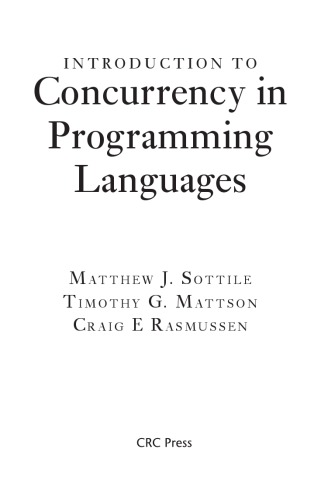 Introduction to Concurrency in Programming Languages