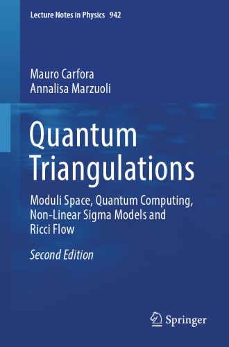 Quantum Triangulations : Moduli Space, Quantum Computing, Non-Linear Sigma Models and Ricci Flow